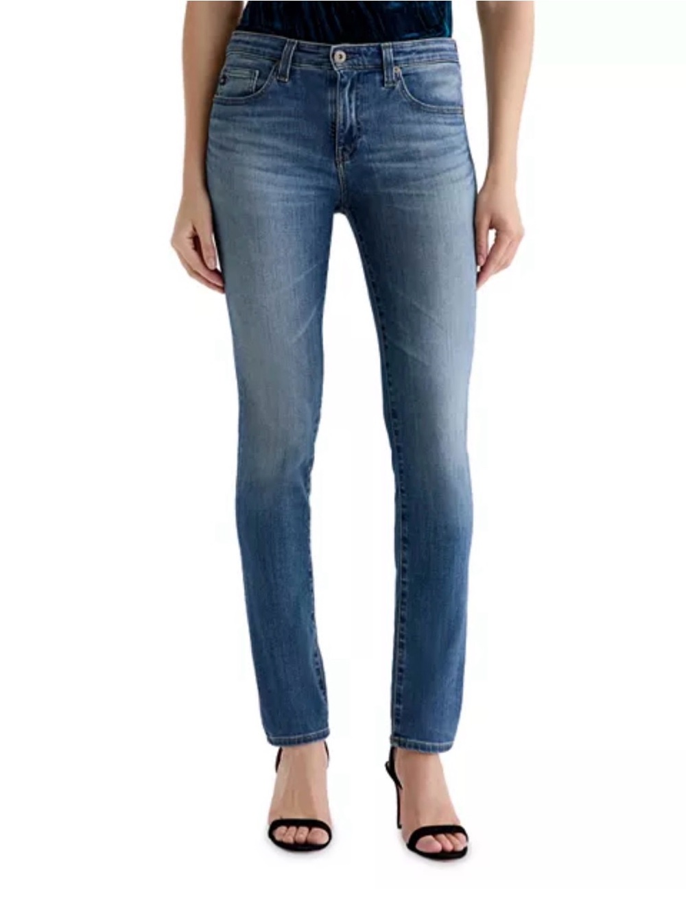 AG Adriano Goldschmied Slim Skinny Jeans in Blue Wash